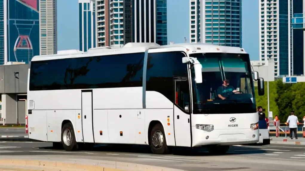 Higer 6129 bus rental
