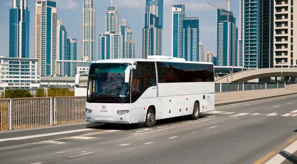 Higer 6129 bus rental